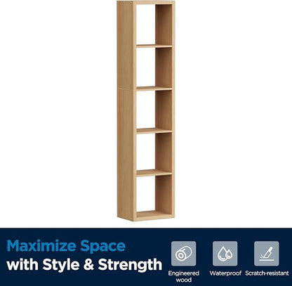 5 Cube Storage Organizer Single Row, Cube Shelf - Image 8