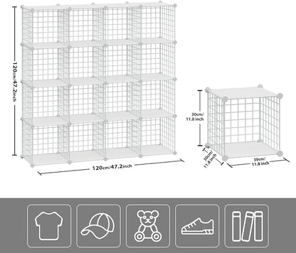 HUBSON Wire Cube Storage Organizer, Book/Toy/Craft/Potted Plants and Pet Closet - Image 3