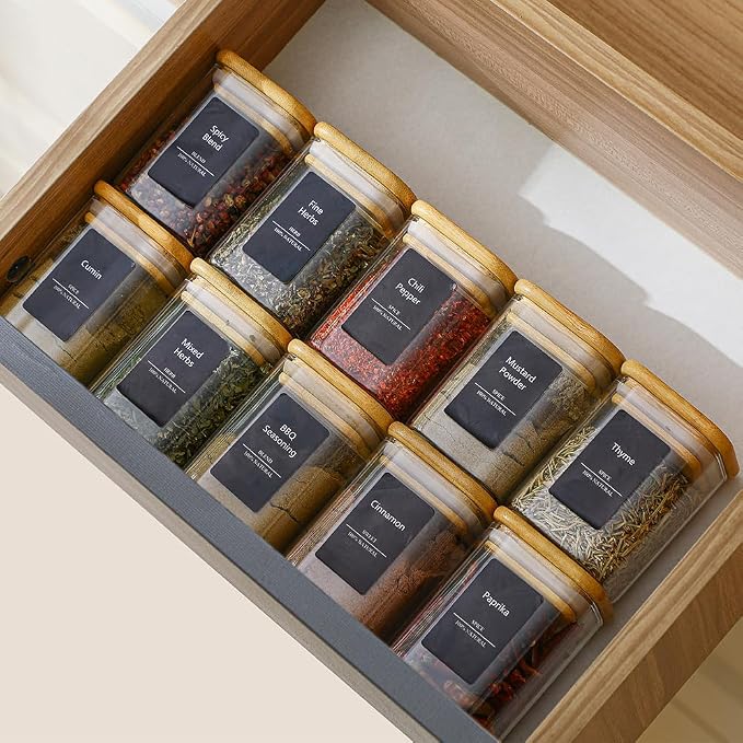 10Pcs 7oz Spice Jars Glass Container - Image 8