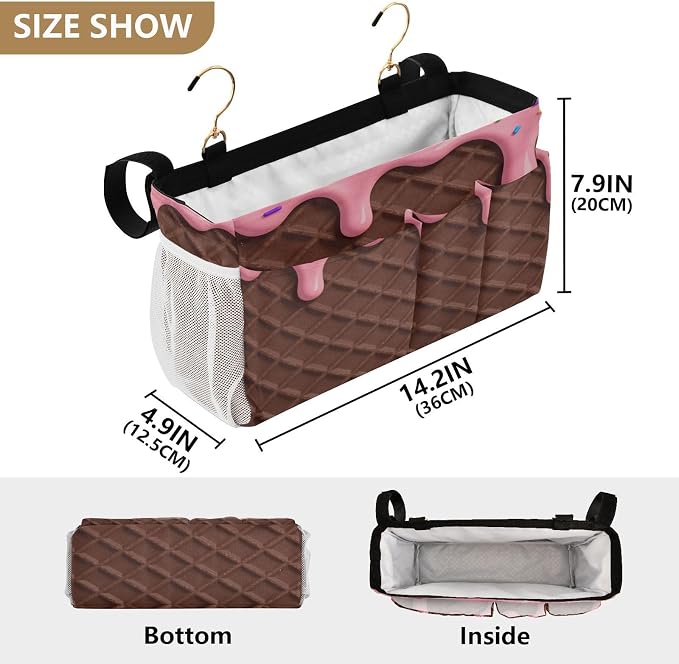 Bedside Organizer Caddy Desk Hanging Organizer Bag - Image 4