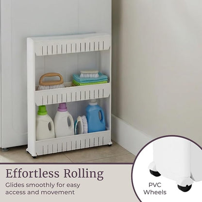 Lavish Home 3 Tier Shelf Rolling Cart - Image 6