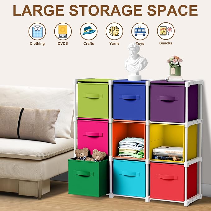 Briwooody 9 Cube Storage Organizer Bins - Image 6