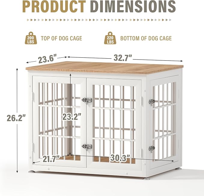32 Inch Heavy Duty Dog Crate Furniture - Image 6