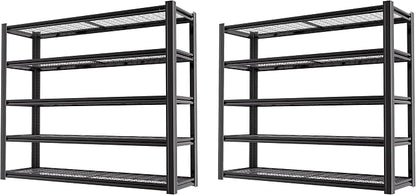 62" W x 24" D x 84" H Garage Shelving Heavy Duty Metal Shelving 5000LBS Storage by LIJIUHOME