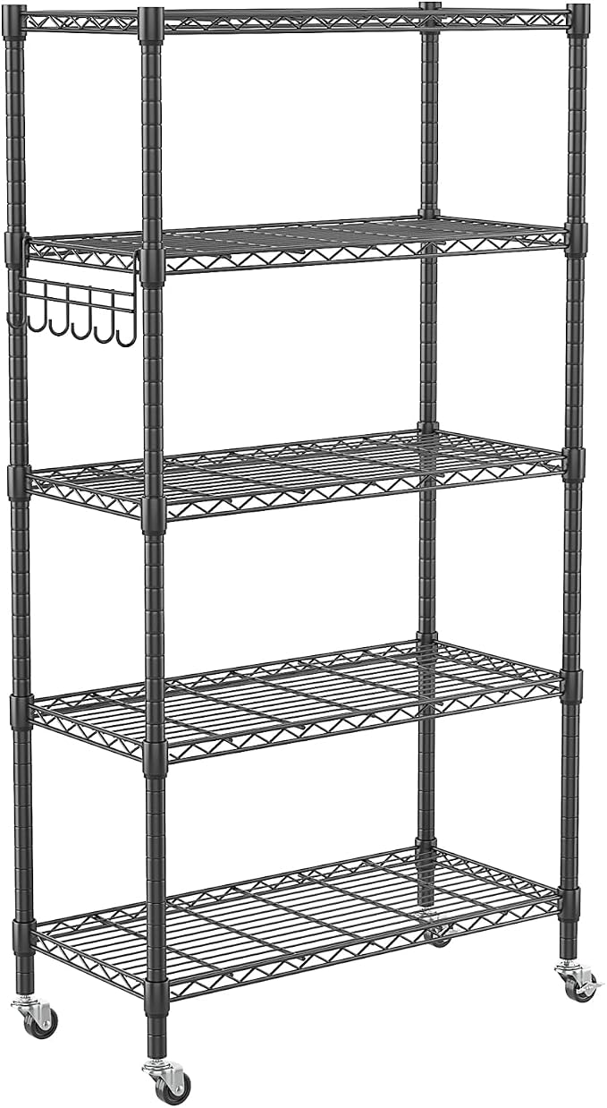 Homdox 5 Tier Metal Storage Shelves by HOMDOX