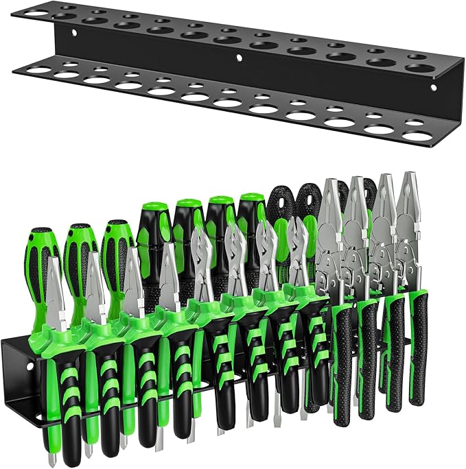 Screwdrivers Pliers Holder Wall Mount, Heavy Duty Metal Utility Storage Rack by TUSPEU