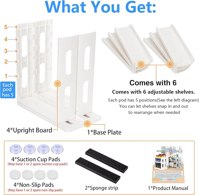 Dutiplus Medicine Organizer 2 Three-Decker Shelves Cabinet Storage Rack - Image 4