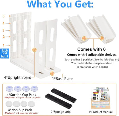 Dutiplus Medicine Organizer 2 Three-Decker Shelves Cabinet Storage Rack - Image 4