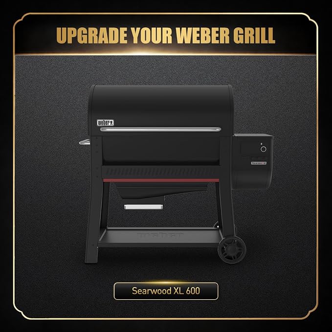 QuliMetal Foldable Front Shelf for Weber Searwood XL 600/Smoque XL, 34.80" - Image 3