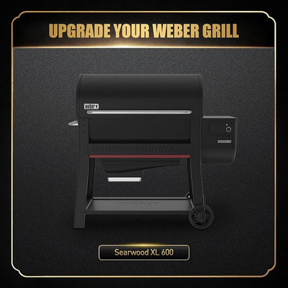 QuliMetal Foldable Front Shelf for Weber Searwood XL 600/Smoque XL, 34.80" - Image 3