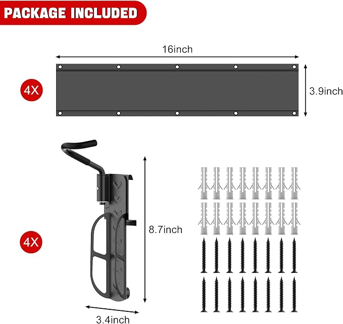 Ultrawall Swivel Bike Storage Rack, Adjustable Wall Mounted Bike Rack - Image 5