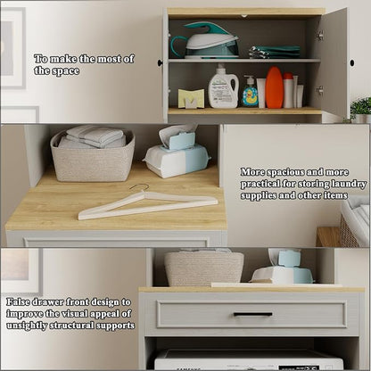 Washer Dryer Countertop with Shelf, Over The Washer or Dryer Storage Shelves - Image 5