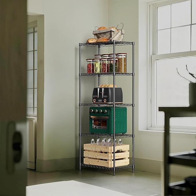 1250 lbs 5 Tier Shelf Metal Storage Shelves Wire Rack Closet Organizers - Image 6