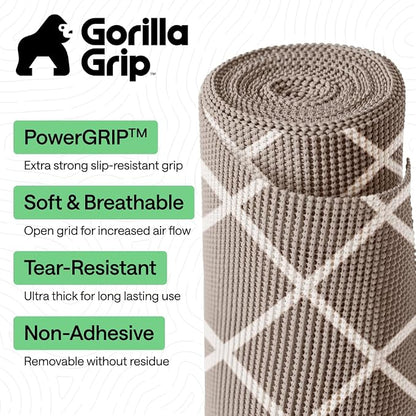 GORILLA GRIP powerGRIP Drawer Shelf and Cabinet Liner, Thick Strong Hold - Image 2
