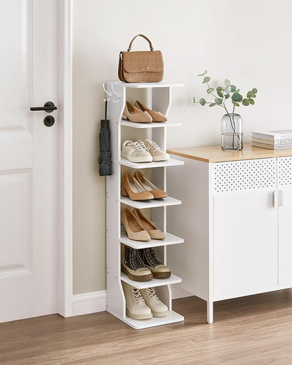 VASAGLE 7-Tier Vertical Shoe Rack, Narrow Shoe Storage Organizer - Image 2