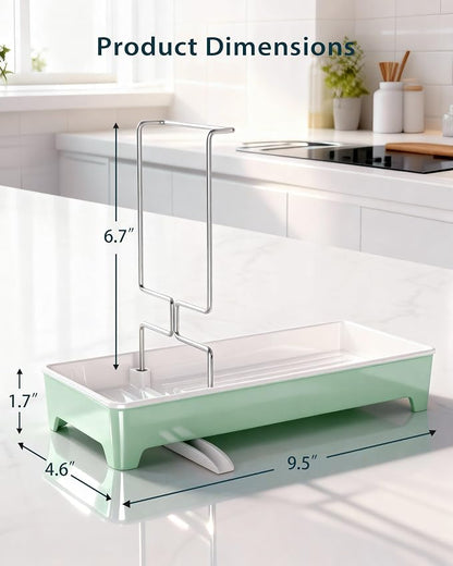Ceramic-Look Sink Caddy, Rustproof Sponge Holder - Image 6