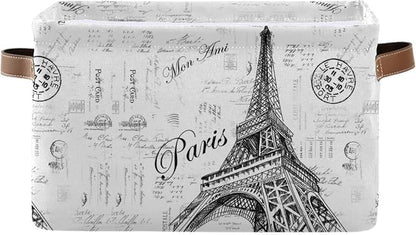 Storage Basket Paris Eiffel TowerStorage Bin Cube by WELLDAY