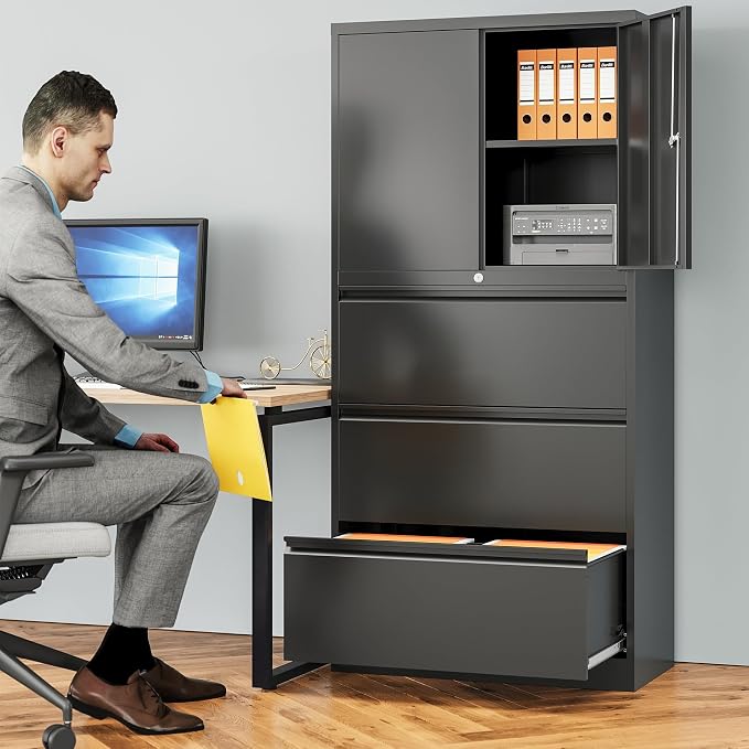 SISESOL 3 Drawer Lateral File Cabinet - Image 2