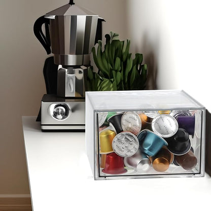 Clear Drawer, Arclic Box, Makeup Organizer Container, Tissue Dryer Sheet Holder - Image 6