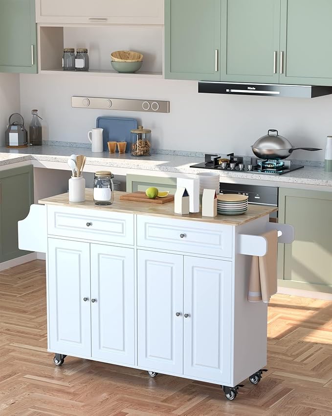 Kitchen Island on Wheels Kitchen Cart - Image 7