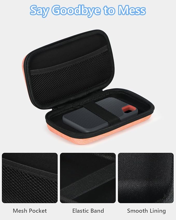 Light-Orange Small Carrying Case Universal Travel Case - Image 5