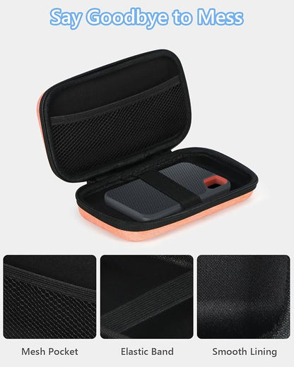 Light-Orange Small Carrying Case Universal Travel Case - Image 5