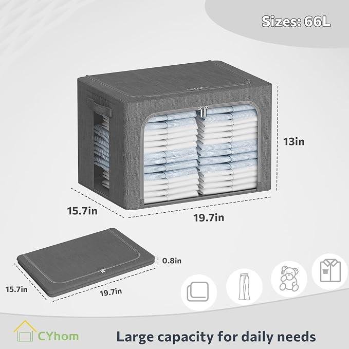 CYhom Clothes Storage Bins Box - Image 5