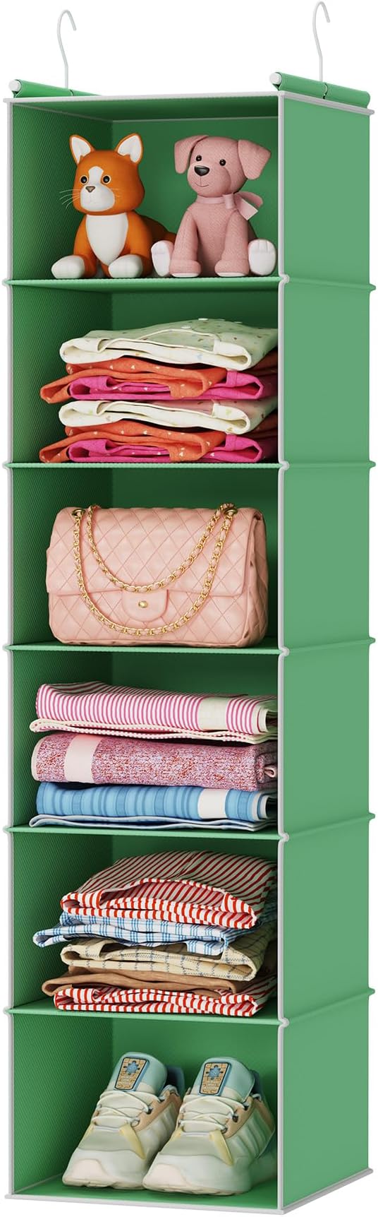 MAX Houser 6-Shelf Hanging Closet Organizer, Hanging Storage Shelves by MAXHouser