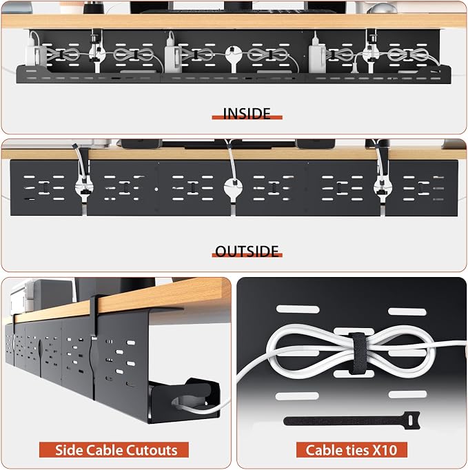Univivi Under Desk Cable Management Tray - Image 8