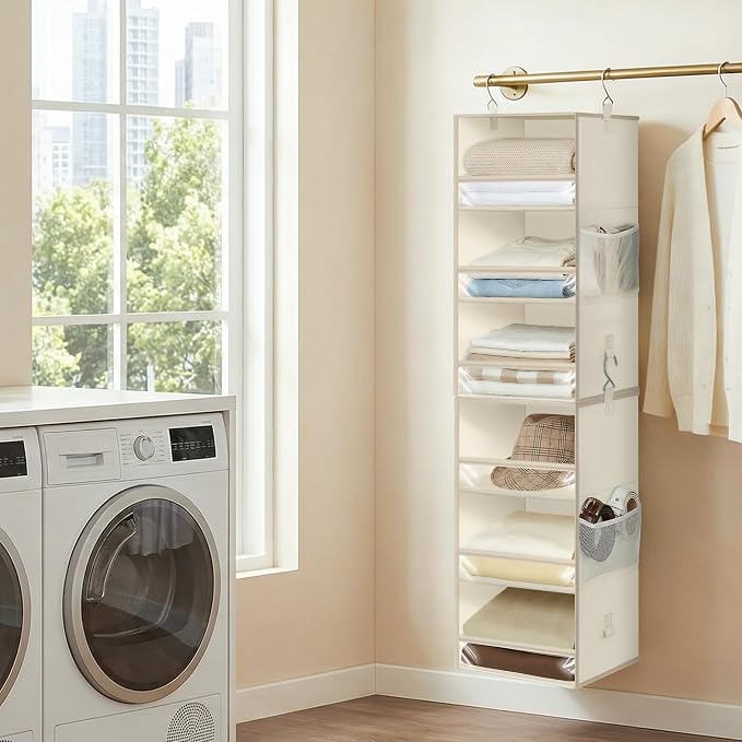 STORAGE MANIAC 6-Shelf Hanging Closet Organizer and Storage, 2 Separable - Image 2