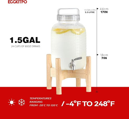EGGKITPO 1.5 Gallon Polycarbonate Drink Dispensers - Image 3