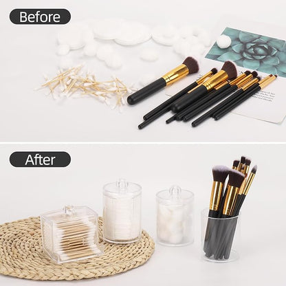 Tbestmax Bathroom Organizer Accessories Set-10 OZ, 7 OZ Qtips Holder Storage - Image 4