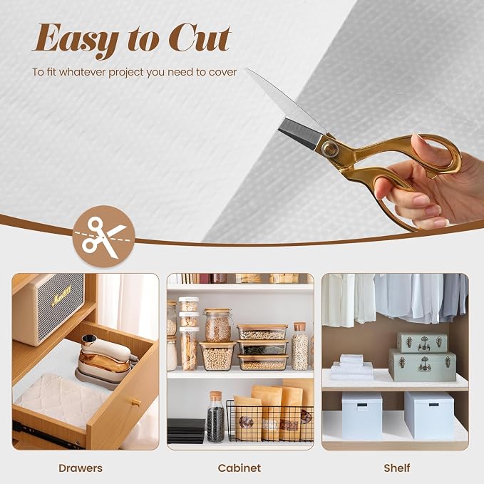 Drawer Shelf Liner for Kitchen Cabinets, Non Adhesive Slip Resistant Shelf - Image 5