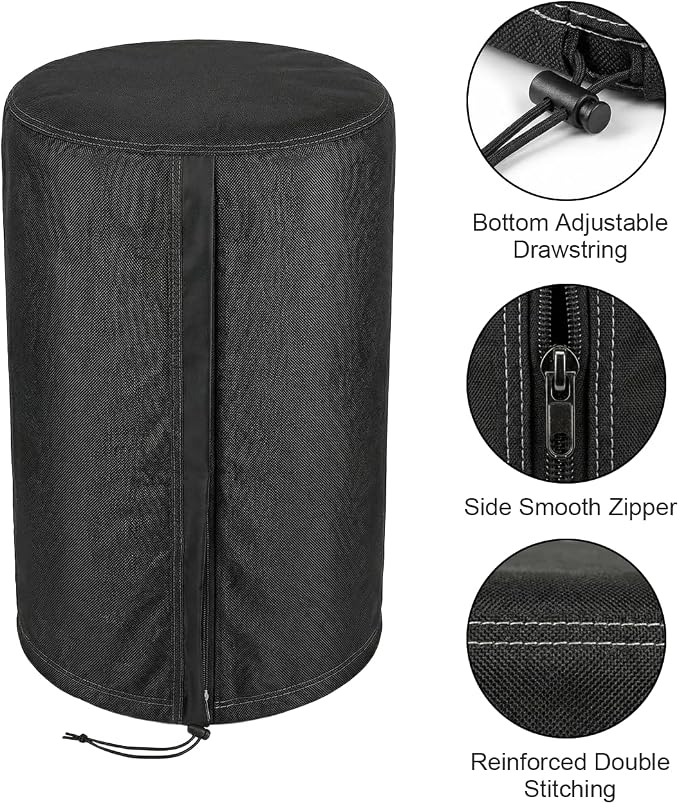 Deosk 18.5"X33" Cover For Water Softener Salt Brine Tank, Outdoor Waterproof - Image 2