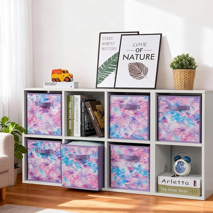 Stero Fabric Storage Cubes, 6 Pack Foldable Storage Bins - Image 6
