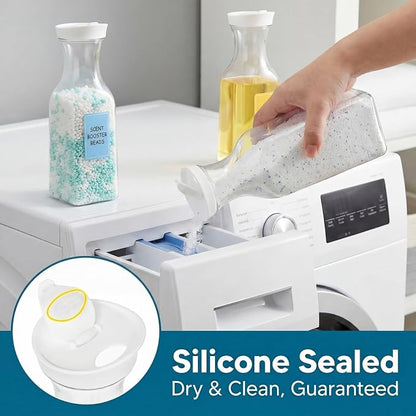Goaste 4 Pack Laundry Detergent Dispenser, 54oz Laundry Soap Dispenser Bottle - Image 5