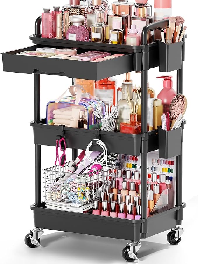 Goovilla Rolling Makeup Organizer Cart by Goovilla