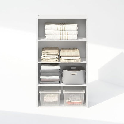 Furinno Reed Closet Organizers and Storage, 4-Tier Closet Organizer, Open Shelf - Image 6