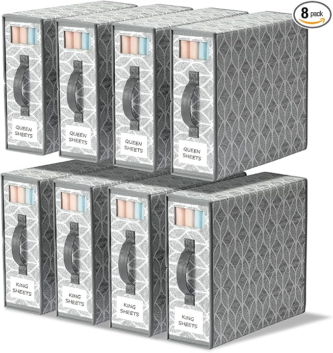 Yecaye 8 Pack Sheet Organizers and Storage by Yecaye