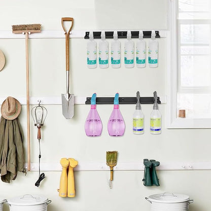 Spray Bottle Holder Wall Mount, 14 Inch Metal Universal Lightweight Organizer - Image 5