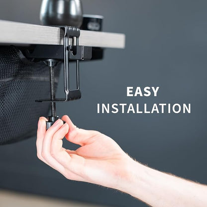 VIVO No Drill Clamp-on 44 inch Mesh Net Under Desk Cable Management Wire - Image 9
