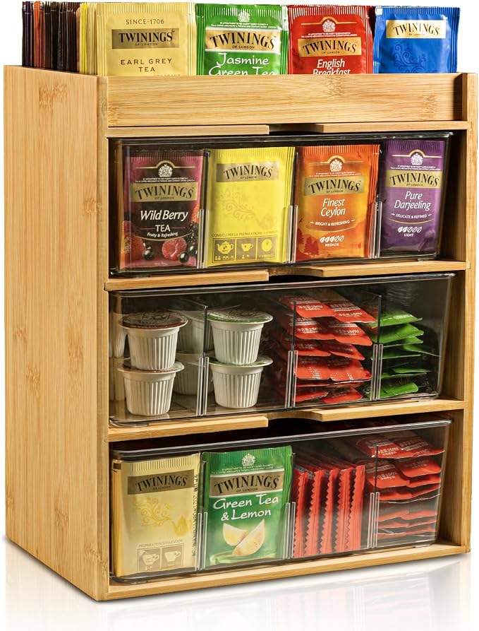 TIMIEEYA Tea Bag Organizer by TIMIEEYA