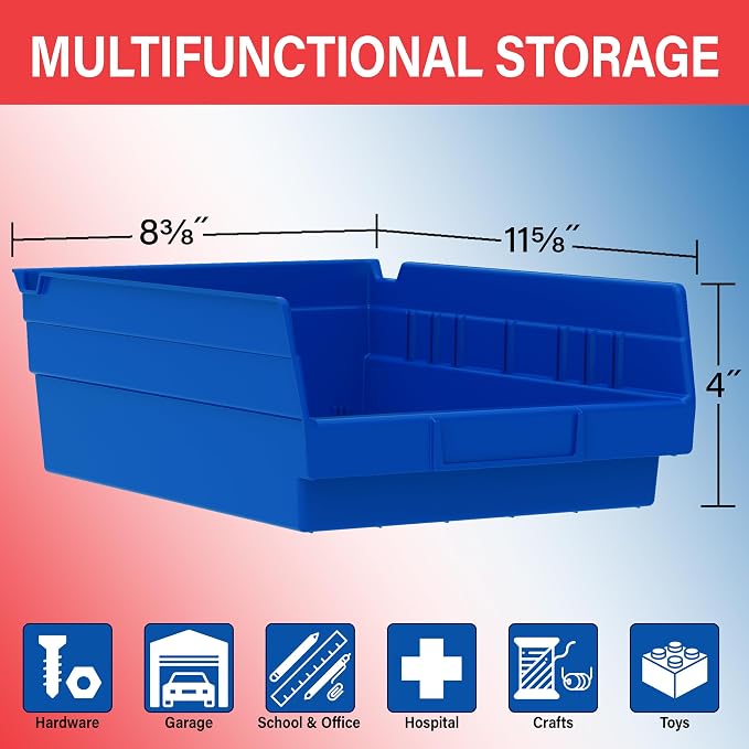 Akro-Mils 30150 Heavy Duty Plastic Shelf Bins, Refrigerator, Drawer Organization - Image 2