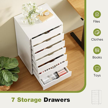Sweetcrispy 7 Drawer Rolling Storage Cabinet - Image 5
