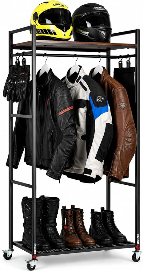 Motorcycle Helmet Holder, Motorcycle Gear Storage Rack, Display Stand by EROTASH