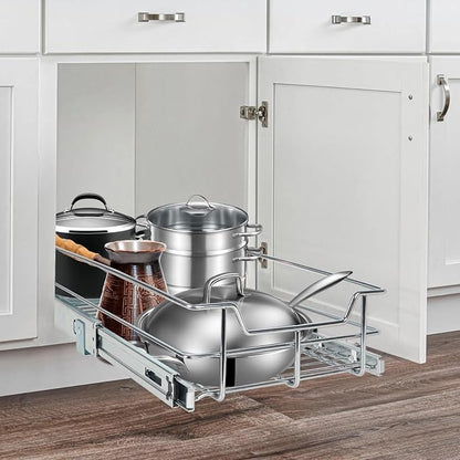 Pull Out Cabinet Organizer 14" W X 22" D, Slide Out Drawers - Image 9