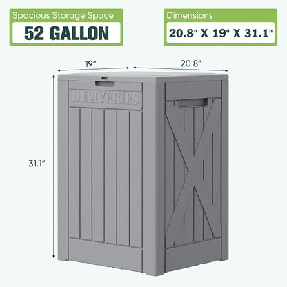 Greesum 52 Gallon Large Outdoor Package Delivery Box - Image 7