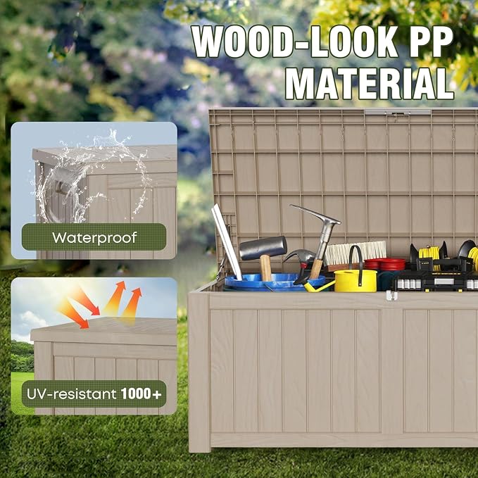Heavy-Duty 150 Gallon Waterproof Deck Storage Boxes - Image 4