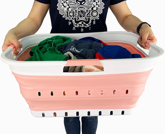 SAMMART 42L Collapsible Plastic Laundry Basket - Image 8