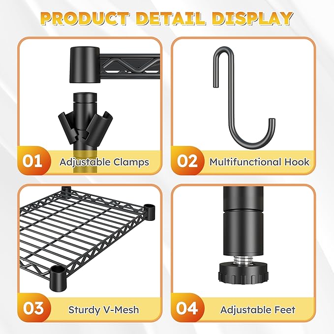 REIBII 3-Tier Mini Fridge Shelf - Image 6